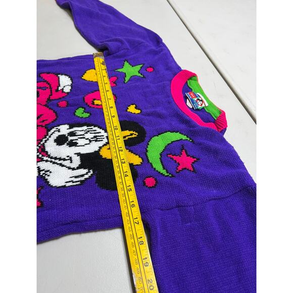 Vintage Disney Mickey's Stuff For Kids Sweater L 14 Minnie Sleep made in USA - Picture 5 of 8